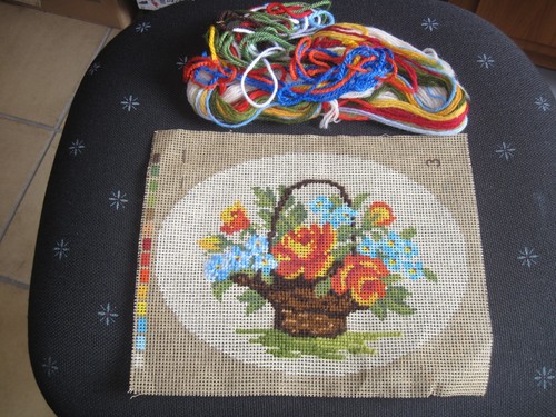 Stickbild blumenkorb x 26 - x,