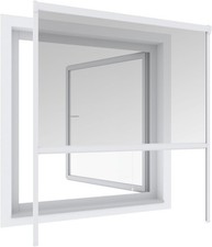Windhager Insektenschutz Fliegengitter weiß 160 x 160 cm, Rollo Fenster Plus
