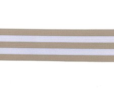 40mm Gummiband gestreift Gummilitze  Wäschegummi Hosengummi Bundgummi, farbig
