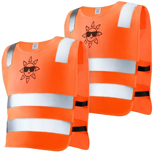 Warnweste kinder orange - 2,