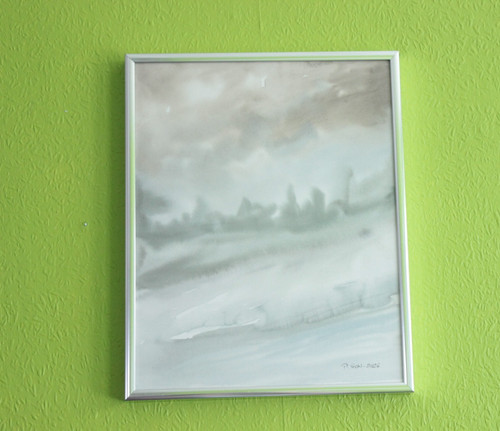 Original aquarell bild - original,