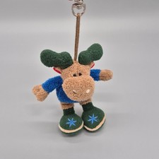 NICI Elch Schlüsselanhänger mit Karabiner, ca. 11 cm