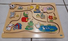 Holz Schiebebild Puzzle für Kinder ab 3 Jahren Bildpaare erkennen ohne Versandk.