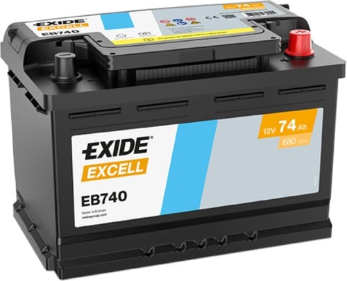 Exide eb740 excell 74ah - exide,