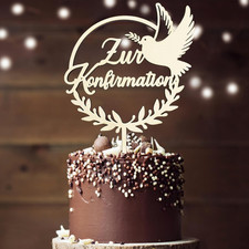 Tortendeko Konfirmation Holz
