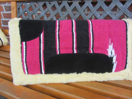 Neu westernpad pink schwarz - neu,