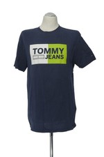Tommy Hilfiger Herren T-Shirt Gr. M blau Print kurzarm Rundhals Regular (20886)