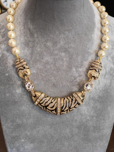 Vintage animalier halskette - vintage,