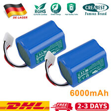 2x 6.0Ah 7.4 V Li-ion Akku Für Vorwerk Kobold VR100 SCM67524 46439 Saugroboter