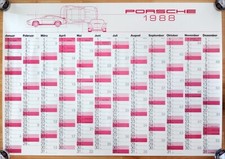 original Porsche Plakat Poster Kalender 1988 Porsche 959 + Porsche 911 G-Modell