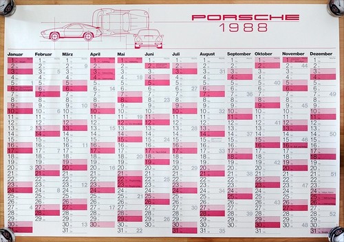 Original porsche plakat - porsche,