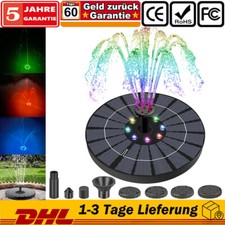 LED Solar Pumpe mit Akku Teich