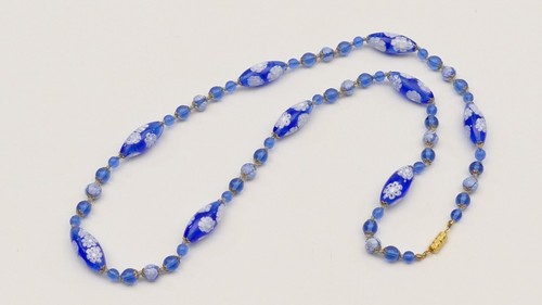 Collier glas perlen kette - glas,