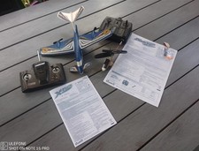 X - Twin Propellerflugzeug und Silverlit Helikopter bespielter Zustand