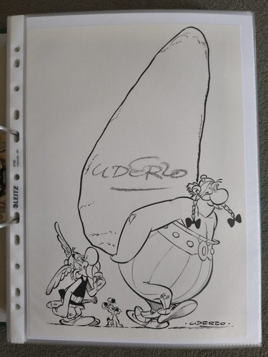 Albert uderzo fra - fra, handsigned