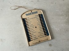 Alte Haushalts- Merktafel