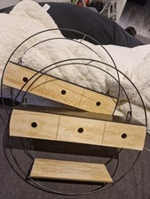 Regal Rund (schwarz/braun)