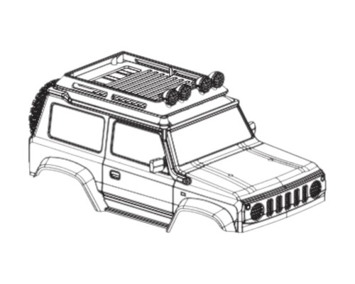 Hobby plus grünes lexan jimny - lexan,