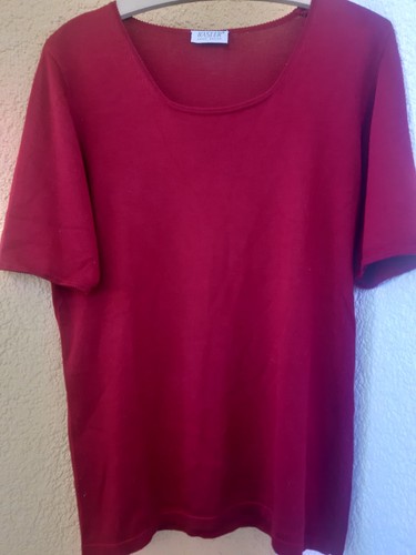Weinrotes seidentshirt m - weinrotes, gr.