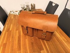 Lehrertasche Vollrindleder/Echtleder - Geräumig, Unverwüstlich, Stylisch Braun