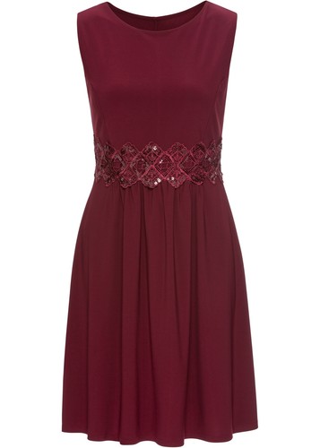 Kleid mit spitzeneinsatz - spitzeneinsatz, gr