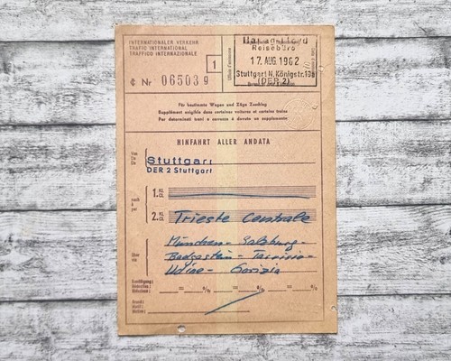 1962 stuttgart trieste - stuttgart,