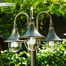 Außenstehlampe schwarz Gold