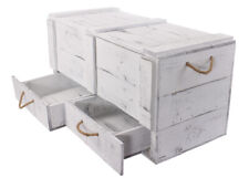 XXL Holztruhe weiß mit 2