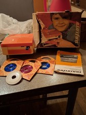 org. DDR Spielzeug " Juniorfon " Plattenspieler in OVP m. Beschreibung