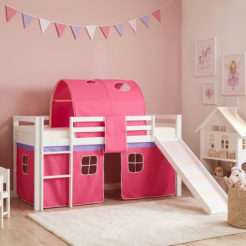 Hochbett 90x200 kinderbett mit - hochbett,