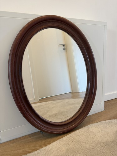 Vintage ovaler wandspiegel - vintage,