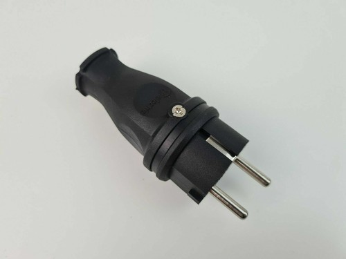 Schuko stecker gummi schwarz - schuko,