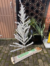 VINTAGE 5ft Silber Lametta