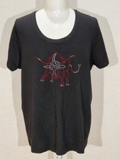 T-Shirt mit Nieten &