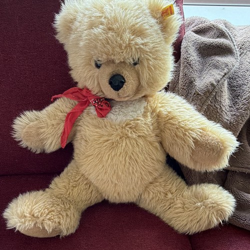 Steiff teddybär mohair beige - mohair,