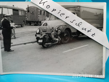 Foto Oldtimer  LKW Magirus und Polizei BMW 50er Jahre
