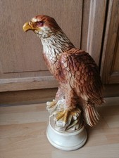 Vintage  Tierfigur Adler - Steinadler 38 cm hoch - Gipsfigur