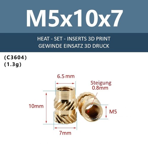 Gewindeeinsatz druck - 3d,