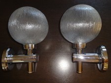 2 Badleuchten, Wand, Fa. EMCO