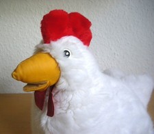 Sigikid Huhn Henne Hahn Stofftier Kuscheltier Plüschtier weiß groß selten RAR