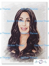 Cher--E31--Druck und Postkarte