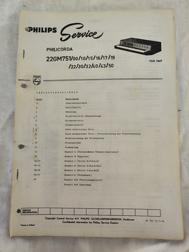 Philips service philicorda - philips,