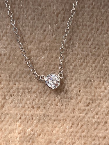 Weißgoldkette mit zirkonia - weißgoldkette,