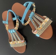 Damen Sandalen Gr. 40 Riemchen