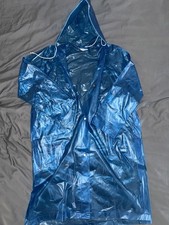 Retro PVC Regenmantel Plastik