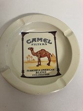 Alter Blech Aschenbecher Camel Filters Zigaretten Werbung ca. 13 cm Sammler