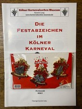 Köln Karneval Festkomitee Festabzeichen 2024 Dreiersatz Orden mit Katalog 2021