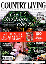 COUNTRY LIVING MAGAZINE DECEMBER 2025 WITH EXTRA MAG ~ NEW ~