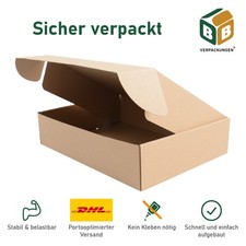 DHL Kleinpaket 350x250x80mm Faltkarton Klappschachtel Versandkarton Karton 8cm