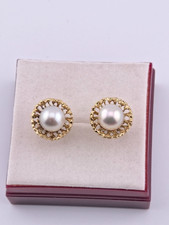 Gold Ohrstecker - Akoya